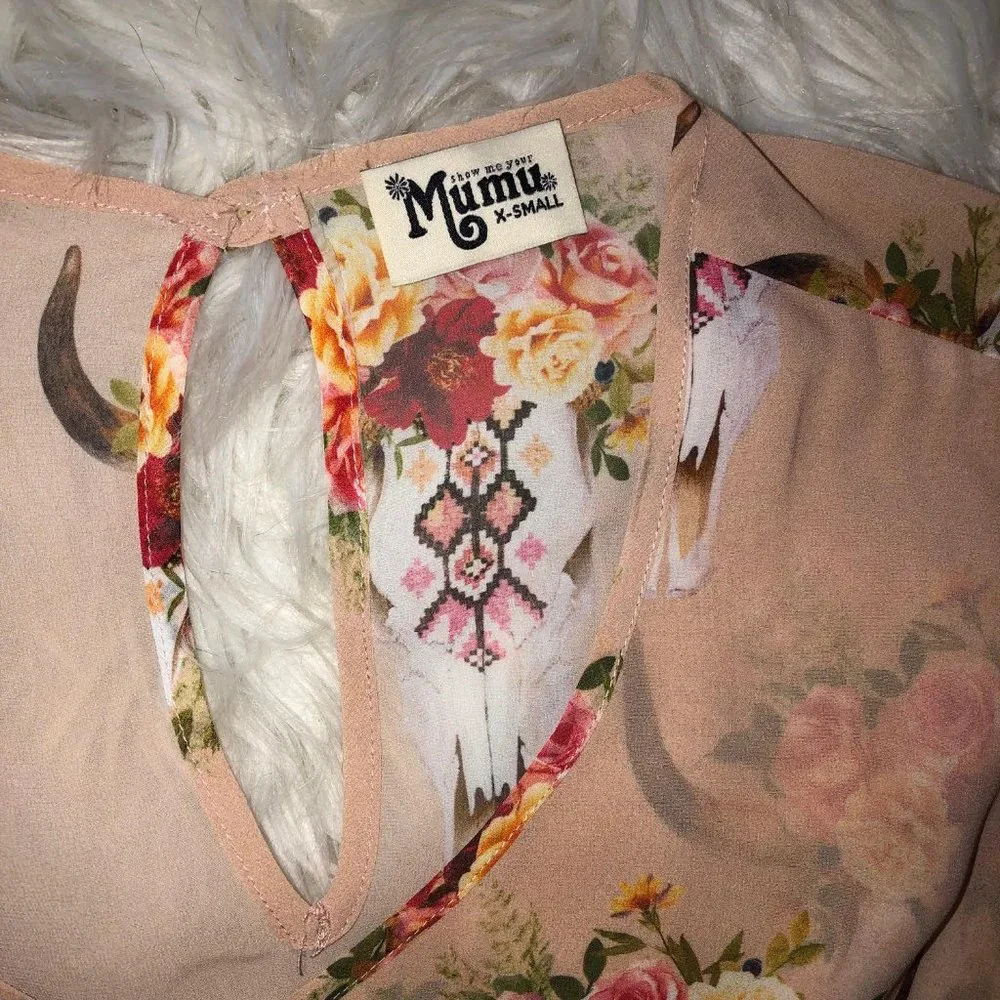 Show Me Your Mumu Frida Bullhead Romper EUC! Size X Small - Picture 5 of 5